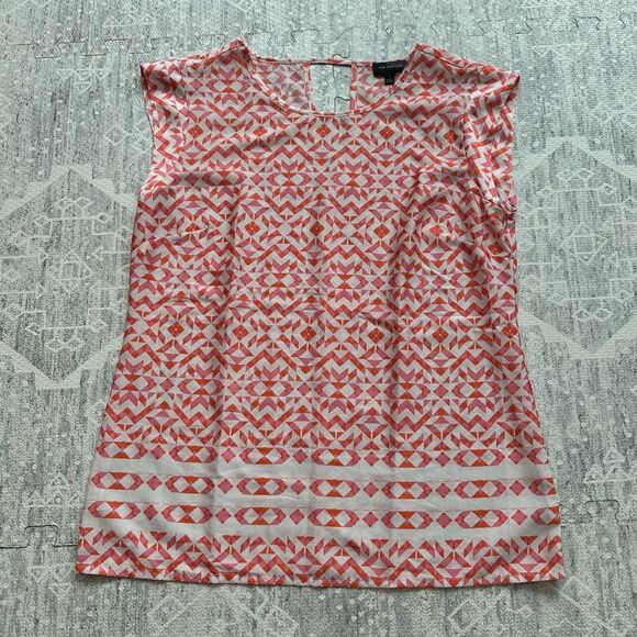 The Limited Pink and Orange Patterned Top Lightweight Career Office Wear Size S - Picture 1 of 8